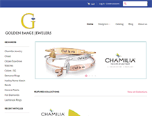 Tablet Screenshot of goldenimagejewelers.com